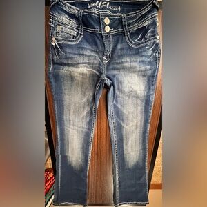 Wallflower Classic Blue Denim with White Embroidered Accent WI-419